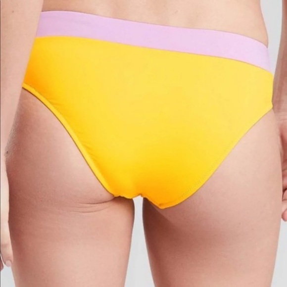 🆕 NWT Medium Athleta Yellow Chroma Bikini Bottom - Picture 5 of 5